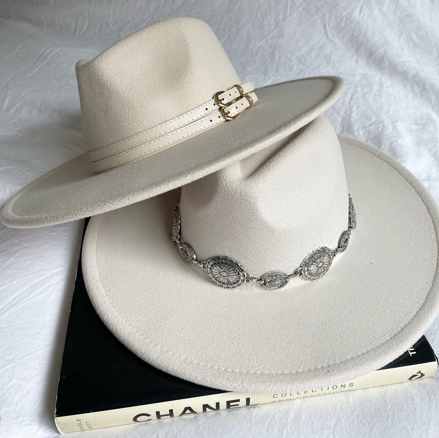 Arikara Hat with scalloped metal Detail