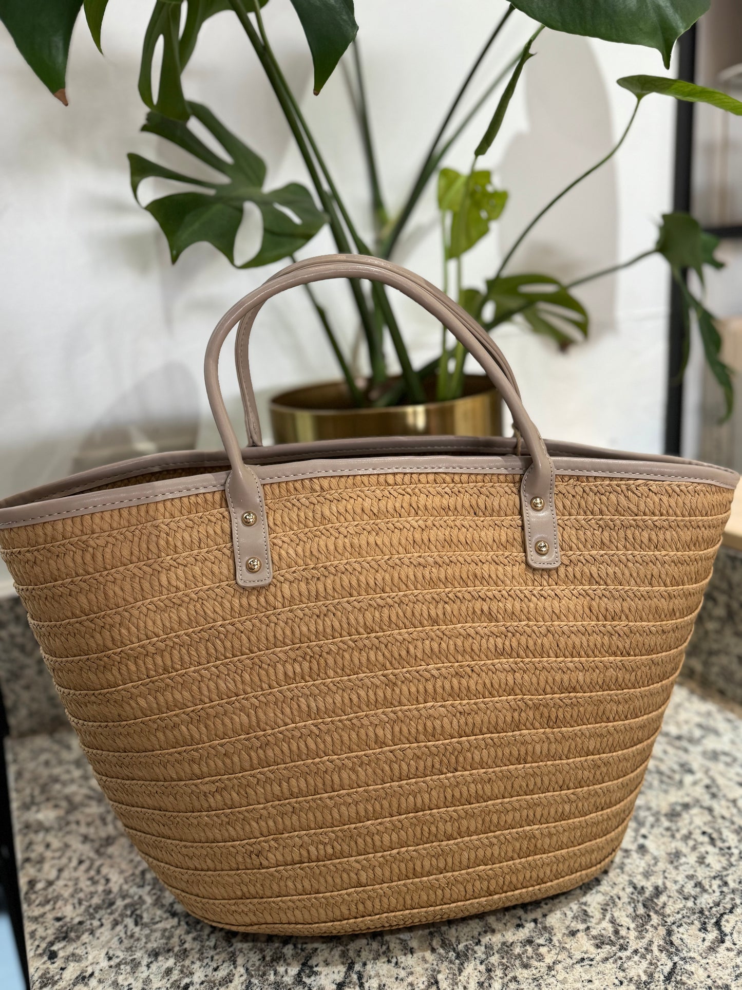 Lucia Leather detail Tote