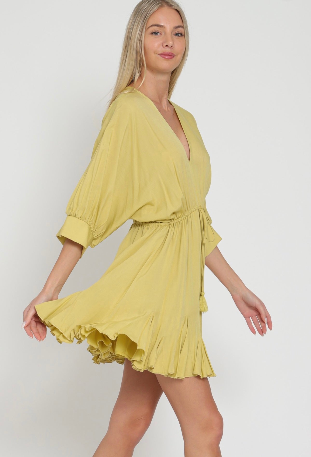 Here for the Margaritas Tie Front Mini Dress