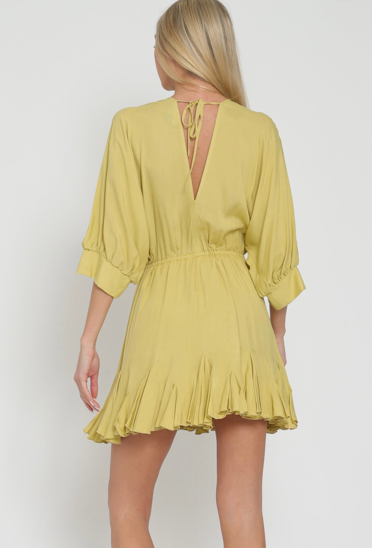 Here for the Margaritas Tie Front Mini Dress
