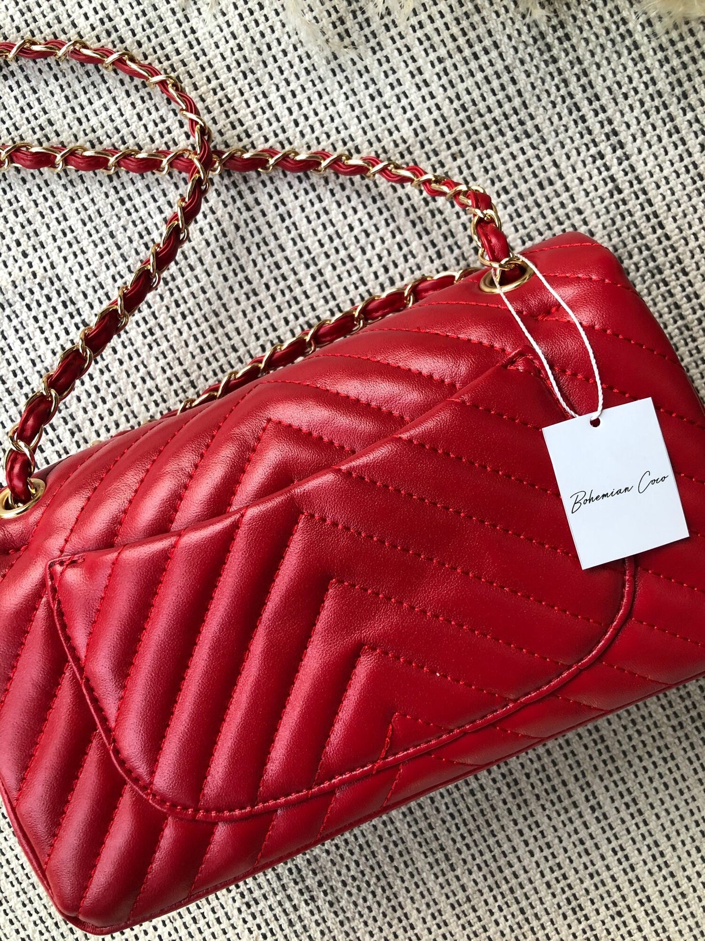 Quilted Faux Leather Shoulder Bag