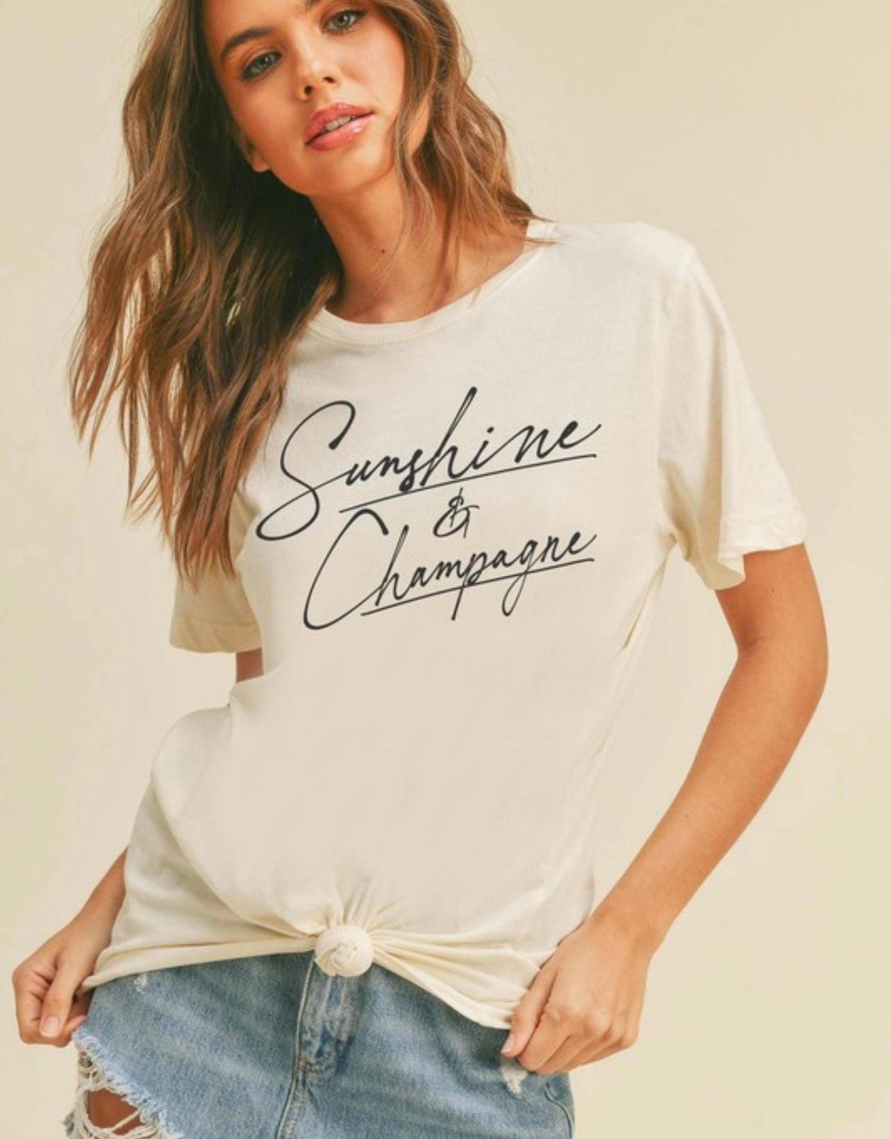 Sunshine and Champagne Tee