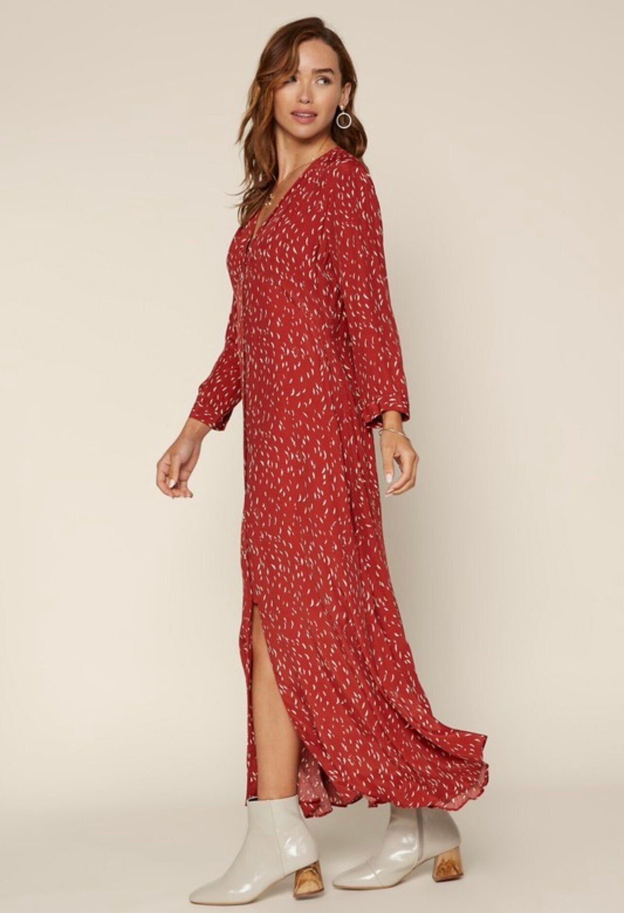La Boheme Long Sleeve Maxi Dress Small La Boheme Long Sleeve Maxi Dress Small