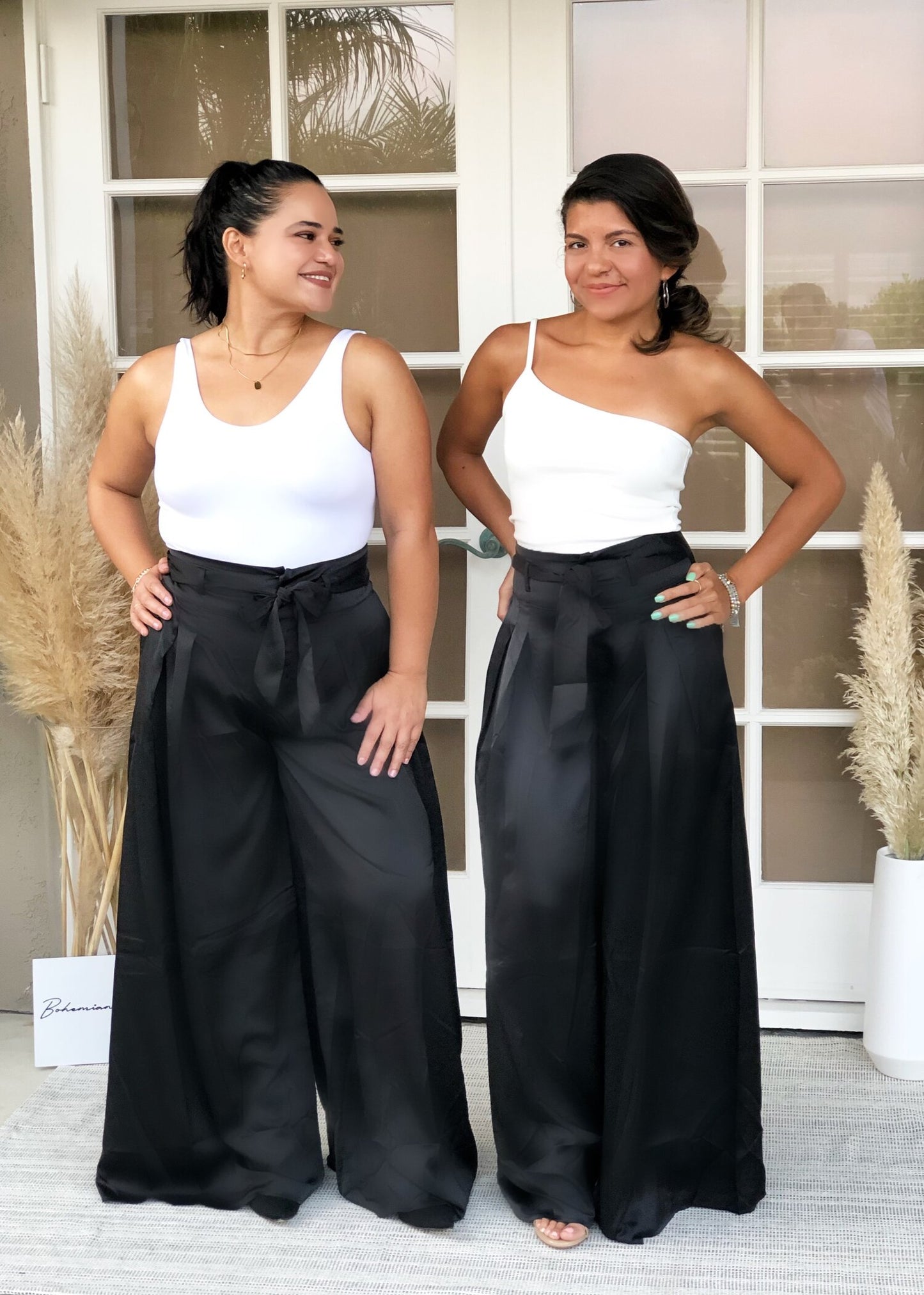 Dress to Impress Wide Leg Satin Pants
