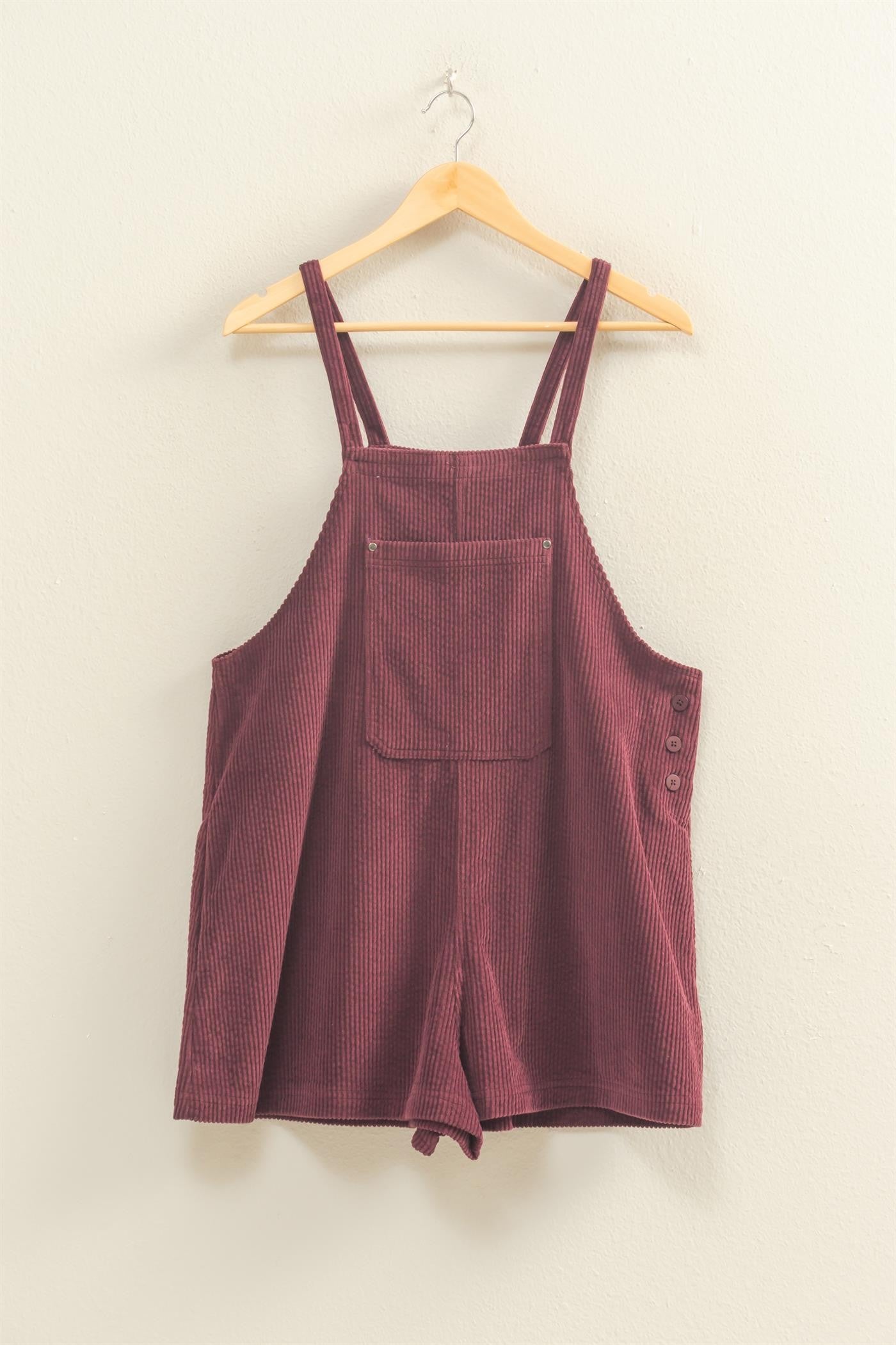 Whispered Memories Corduroy Romper
