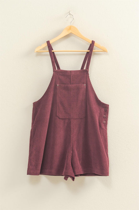 Whispered Memories Corduroy Romper