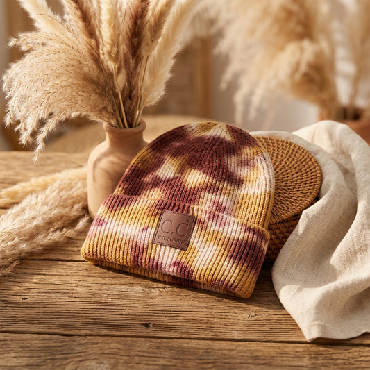 Earthy Vibes Tie Dye Beanie