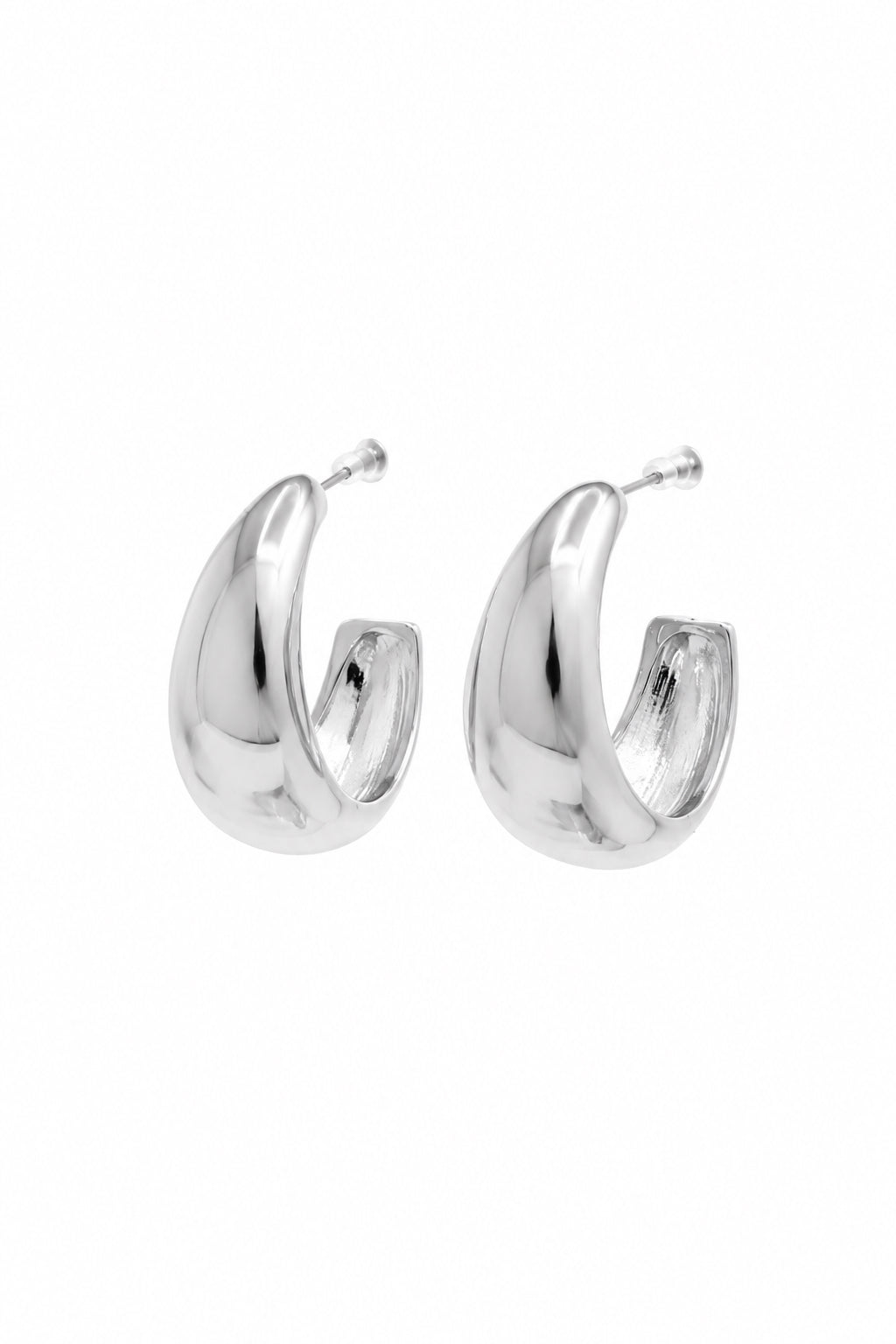 Lola Puffy Open Hoop Earring