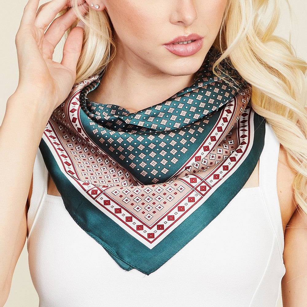 Tennesse Mini Square Pattern Scarf