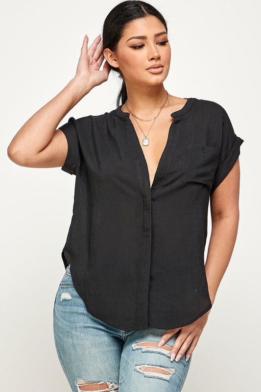 Blush Button Down Shirt