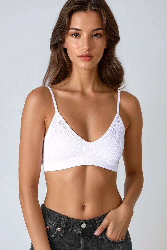 NIKIBIKI Ribbed V-neck Bralette