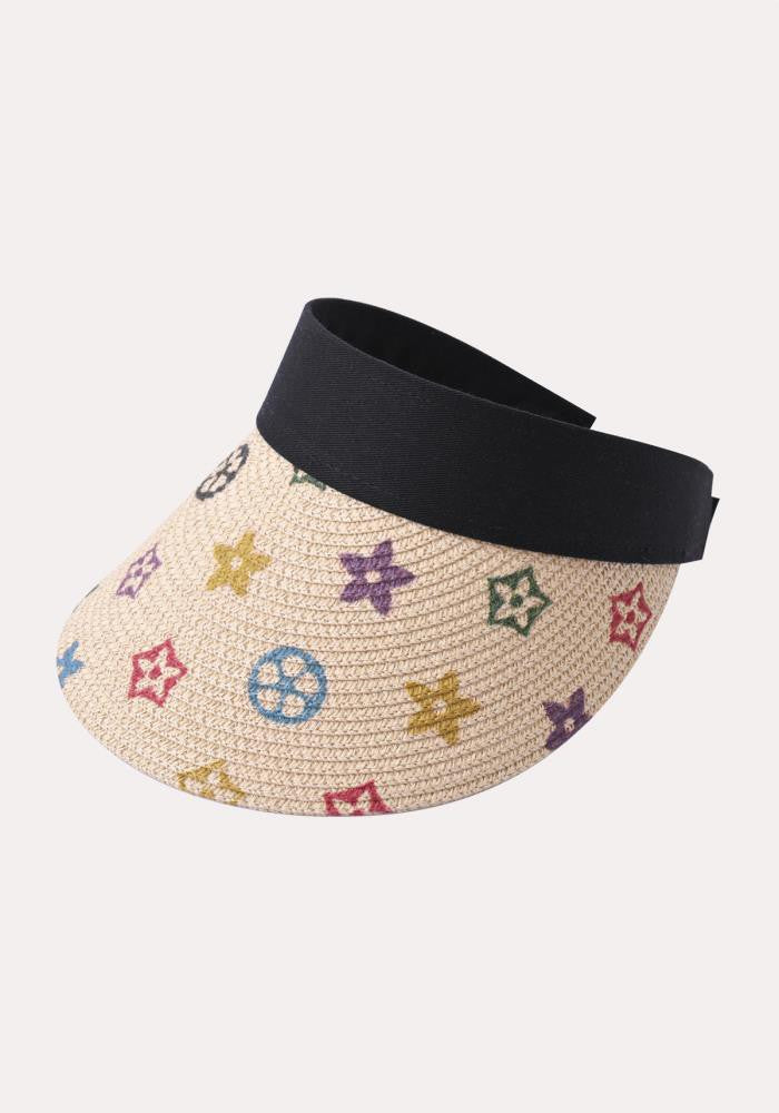 Monogram Straw Visor
