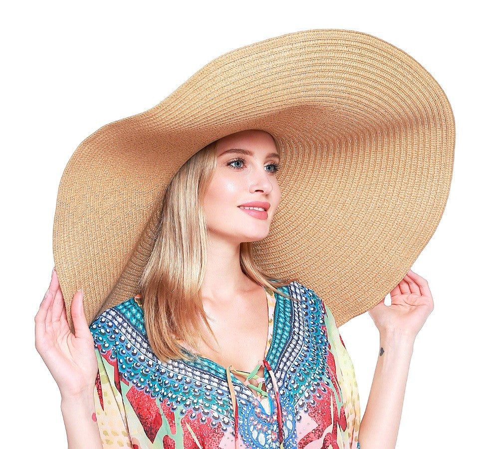 St. Tropez Large Brim Straw Floppy Hat