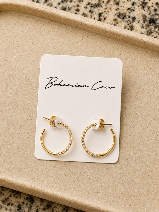 Juniper Glow Hoop Earrings