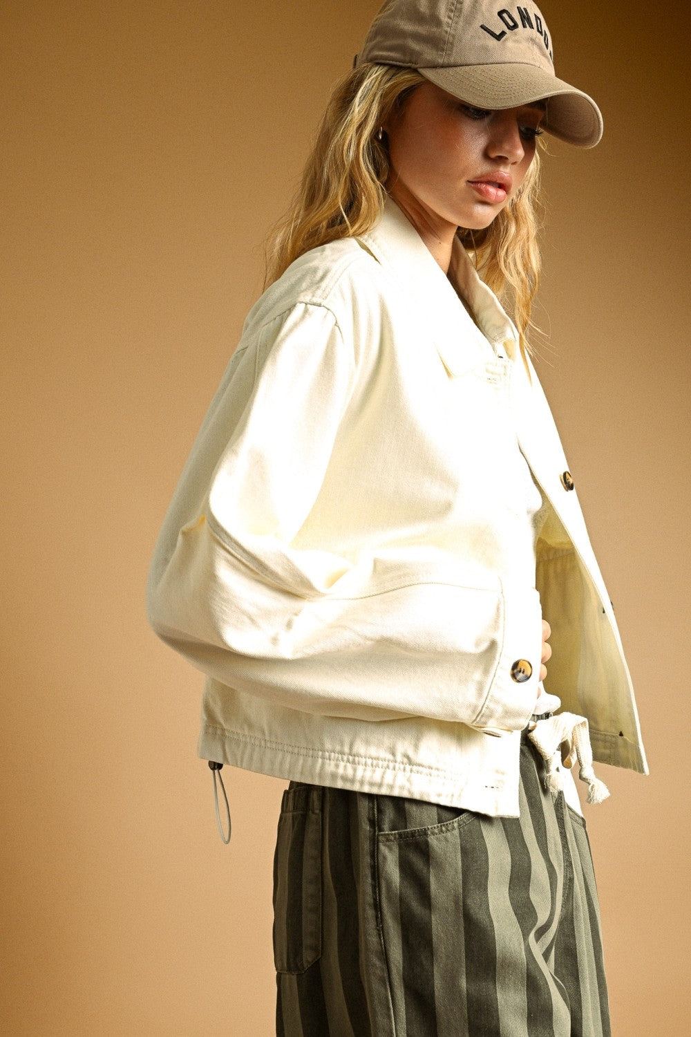 Desert Dawn Cotton Jacket With Adjust Cuff
