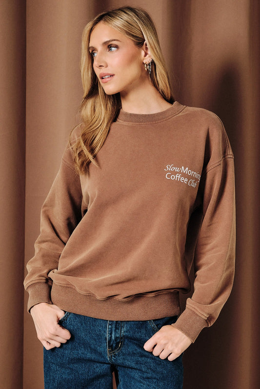 Slow Morning Coffee Club Sweatshirt