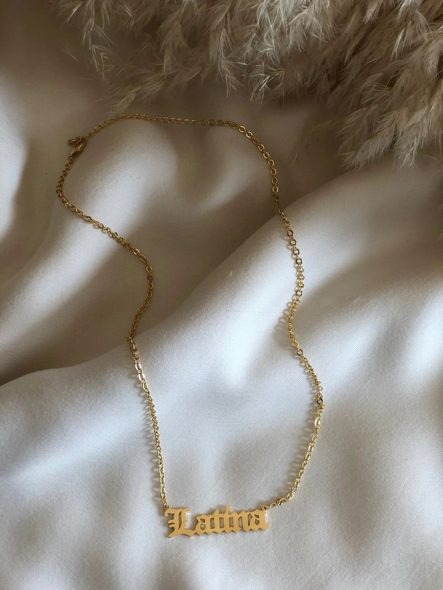 Proud Latina Script Necklaces
