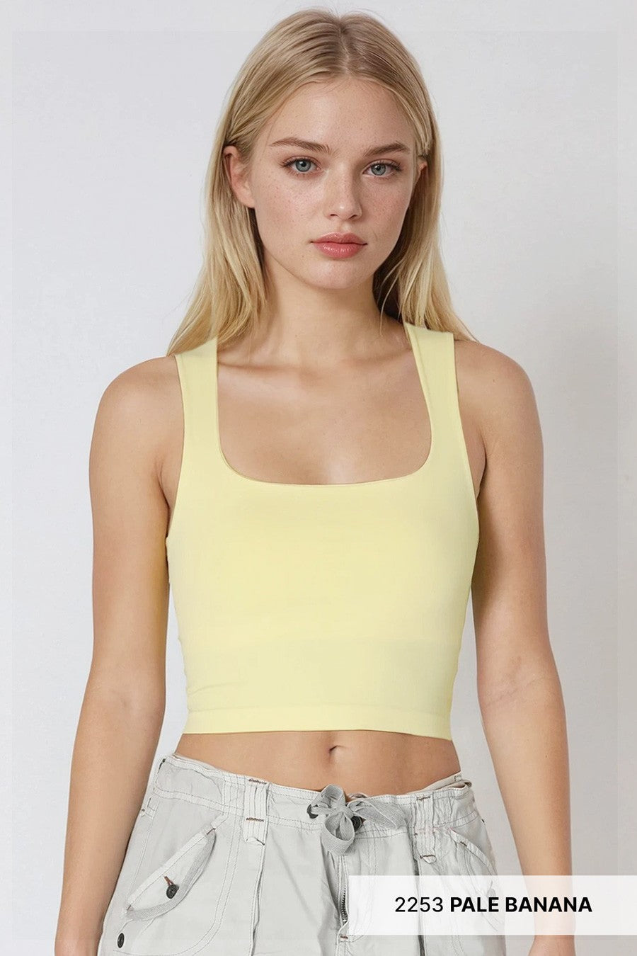 Arcie Clean Line Square Neck Top