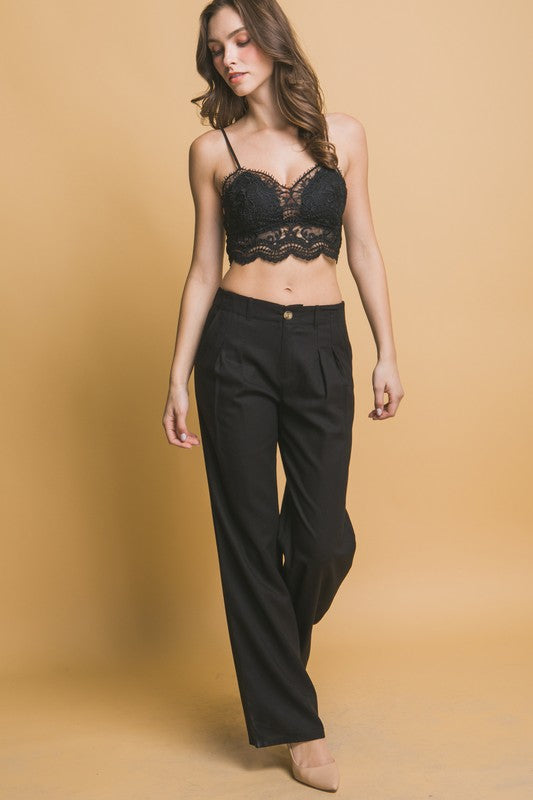 Black Linen Trousers