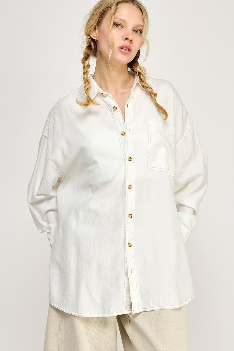 Pacific Coast Oversized Boyrfriends Shirt