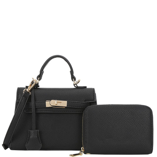 City Chic Satchel With Wallet Set