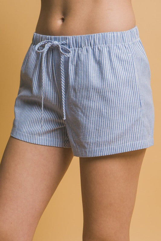 Striped Low Rise Shorts