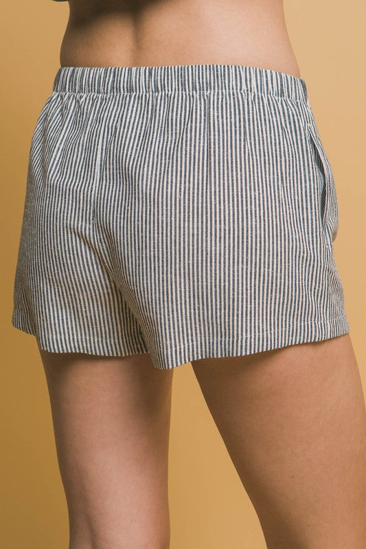 Striped Low Rise Shorts