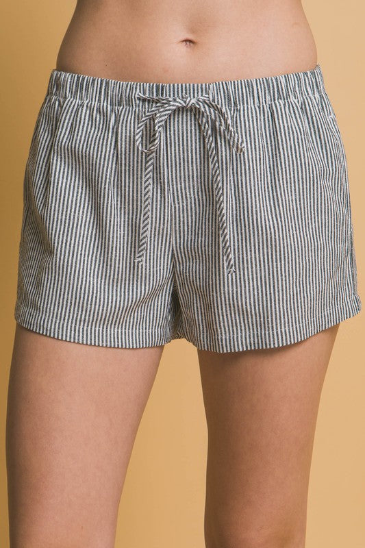 Striped Low Rise Shorts