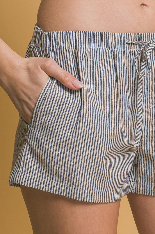 Striped Low Rise Shorts