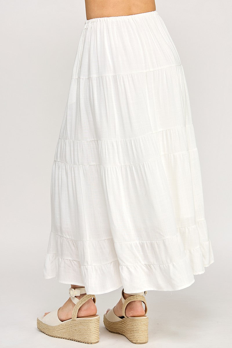 Flow Linen Maxi Skirt