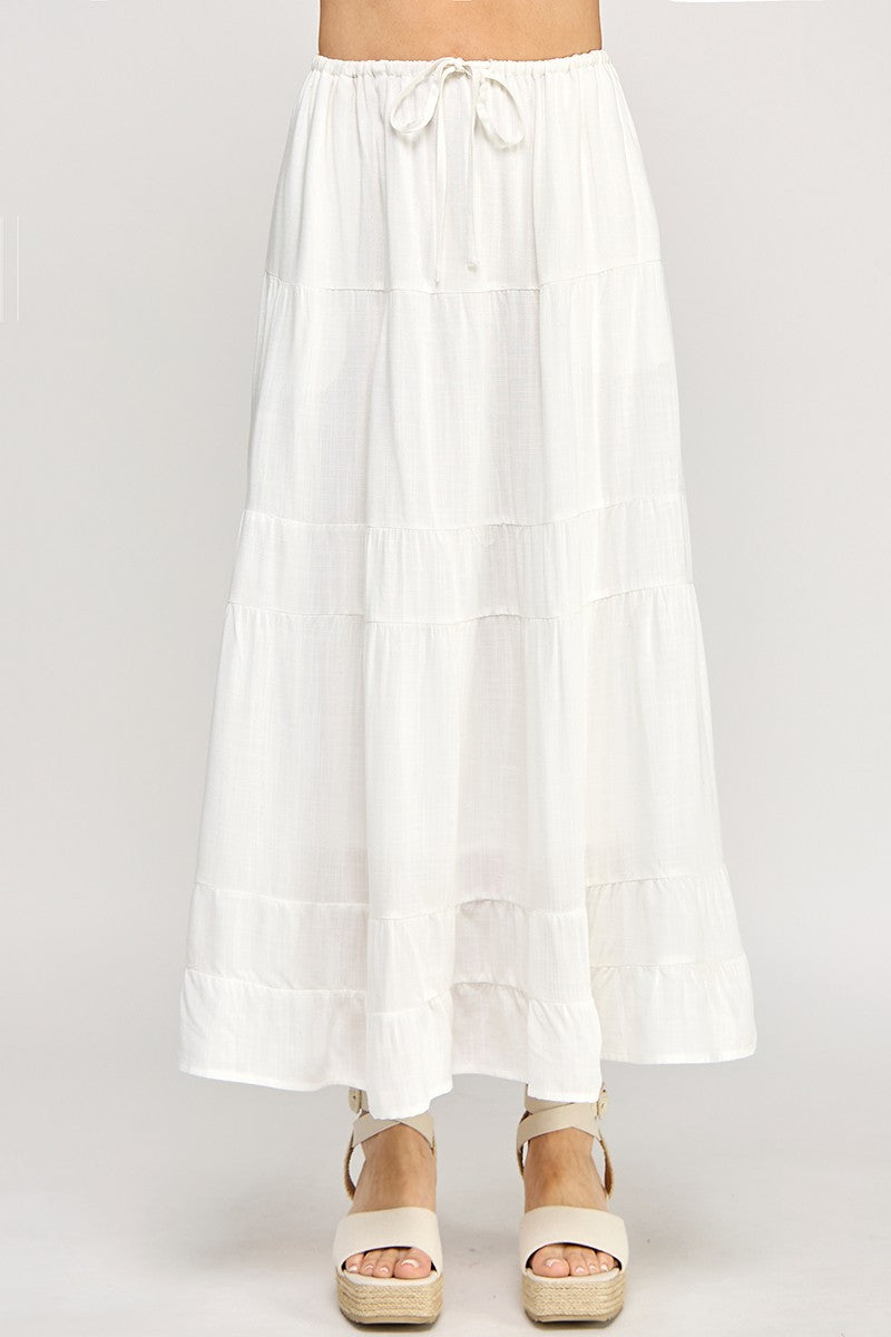 Flow Linen Maxi Skirt