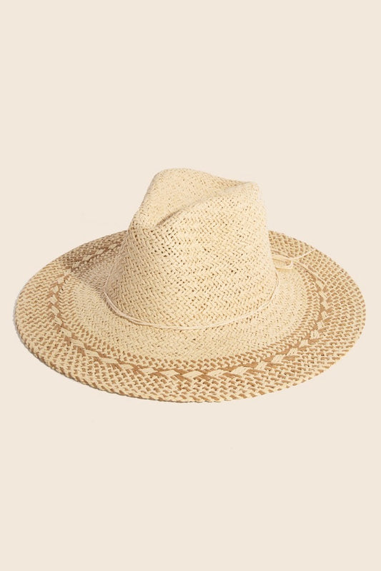 Punta Mita Two Tone Boho Straw Hat
