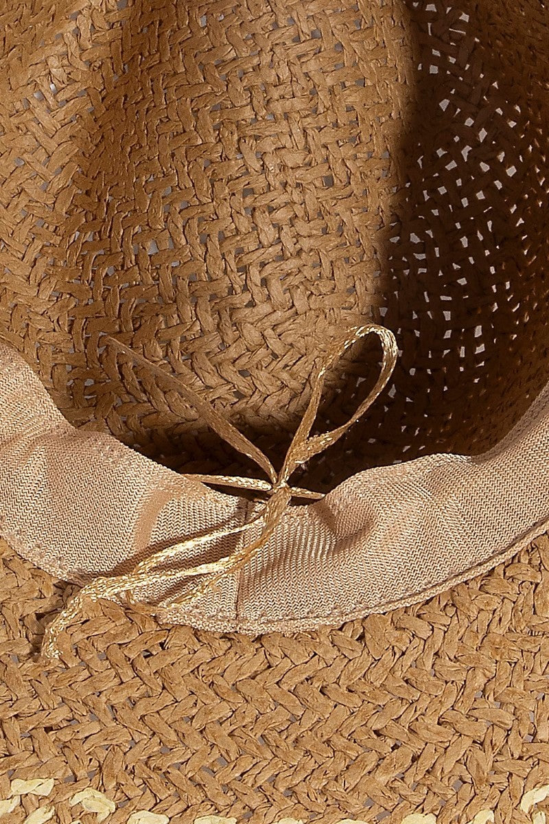 Punta Mita Two Tone Boho Straw Hat