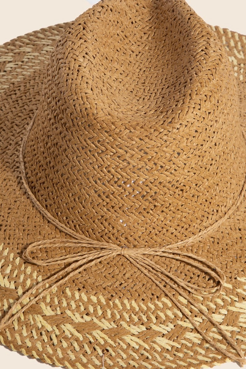 Punta Mita Two Tone Boho Straw Hat