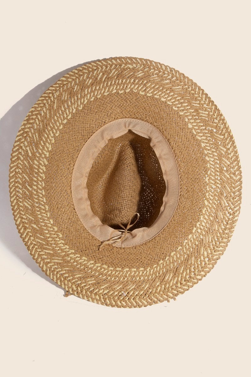 Punta Mita Two Tone Boho Straw Hat