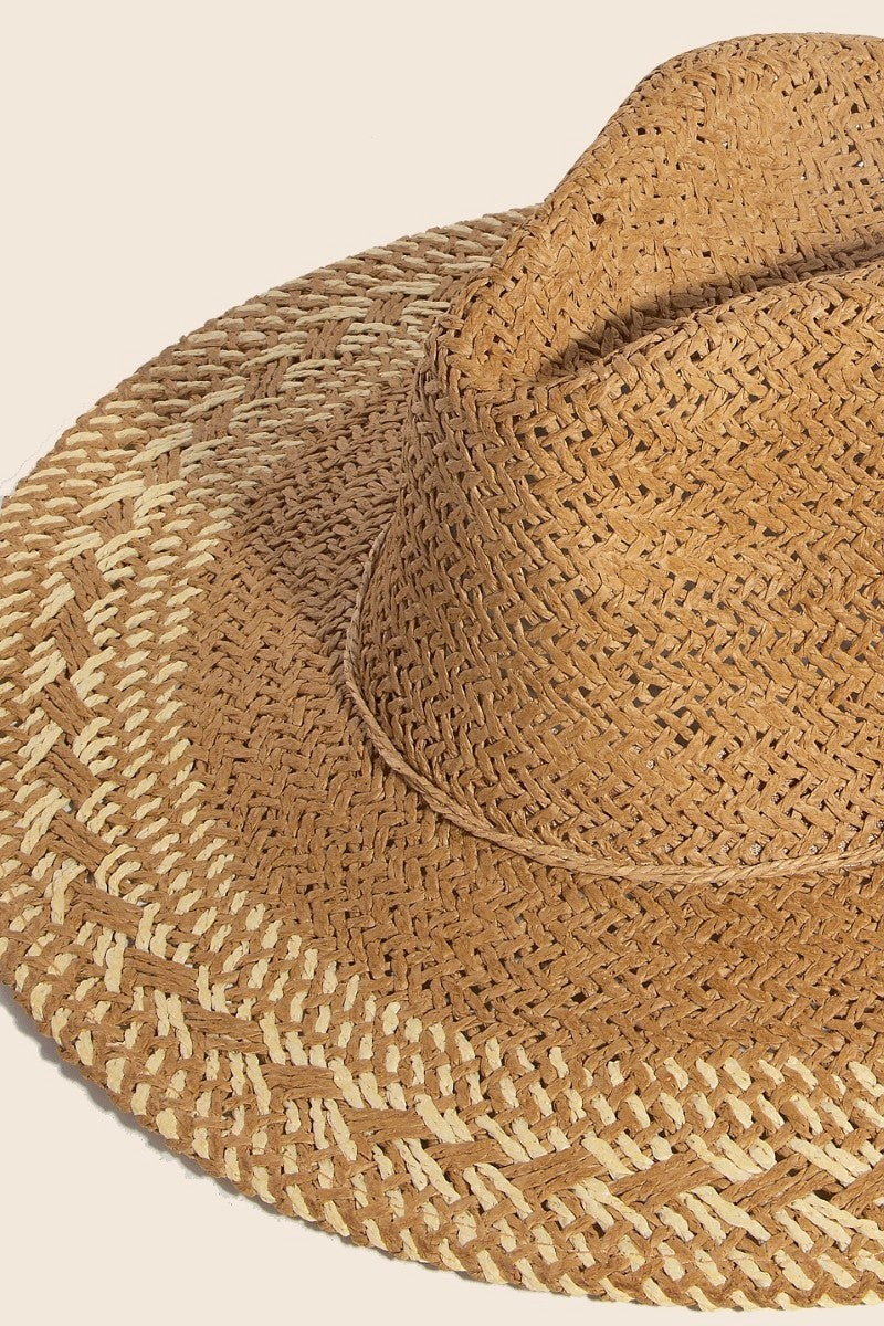 Punta Mita Two Tone Boho Straw Hat