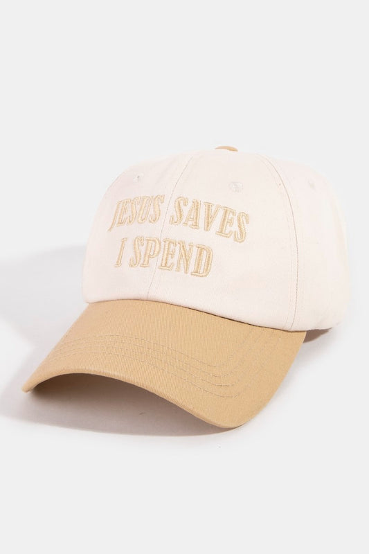 Jesus Saves, I Spend Baseball Cap
