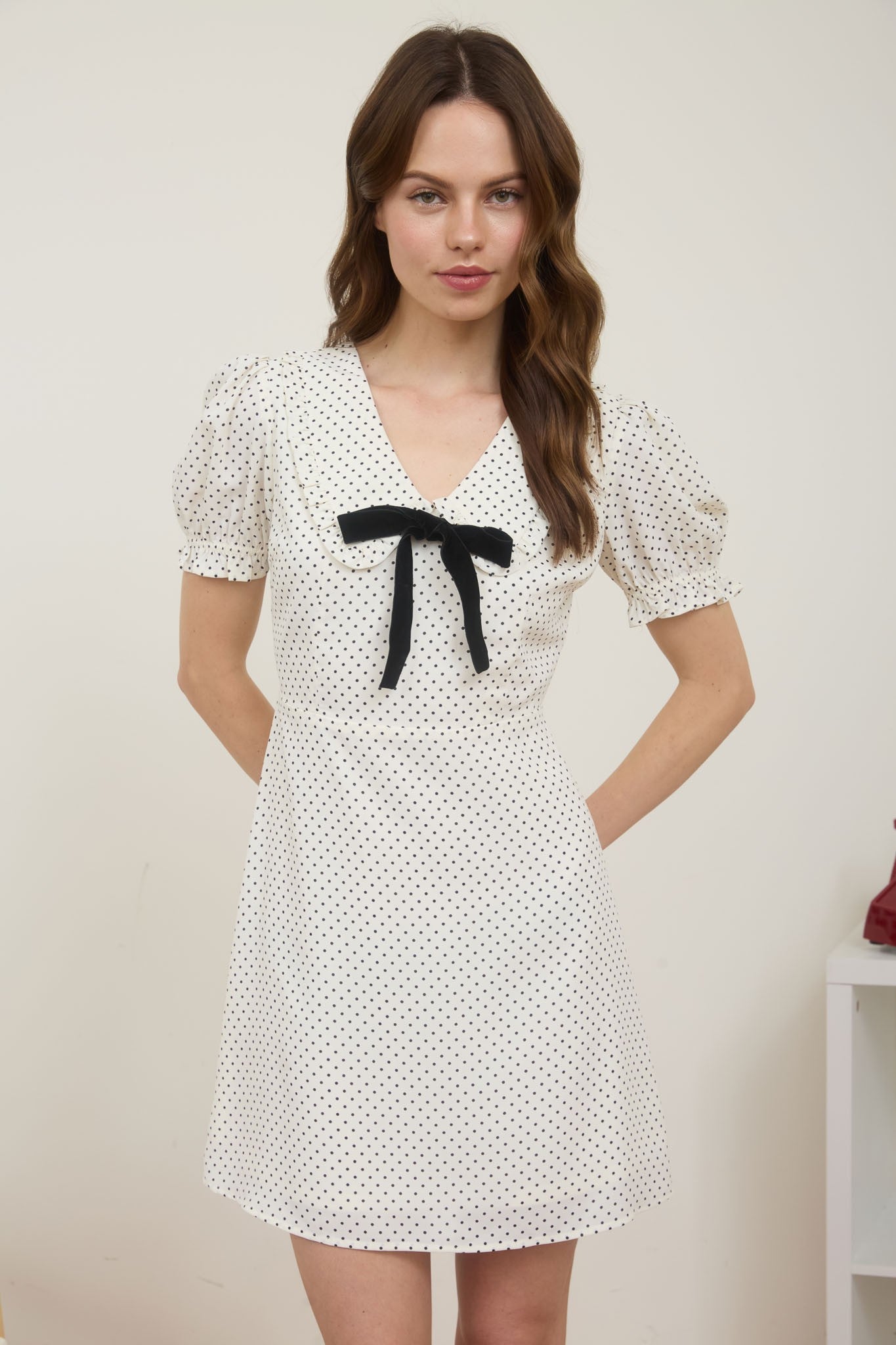 Olivia Polka Dot Mini Dress