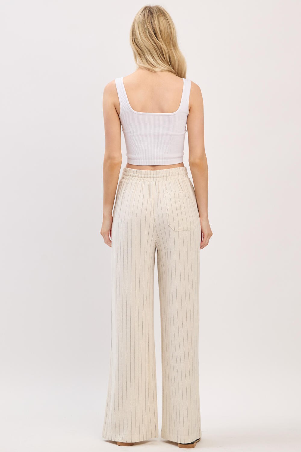 Santorini Stripe Linen Pants