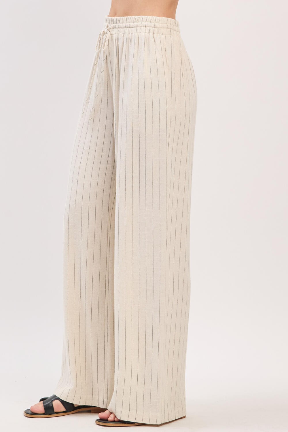 Santorini Stripe Linen Pants
