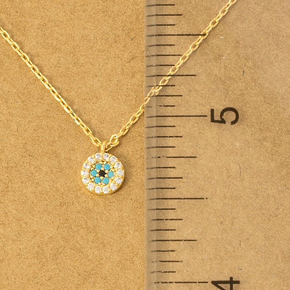 Mini Evil Eye Coin necklace