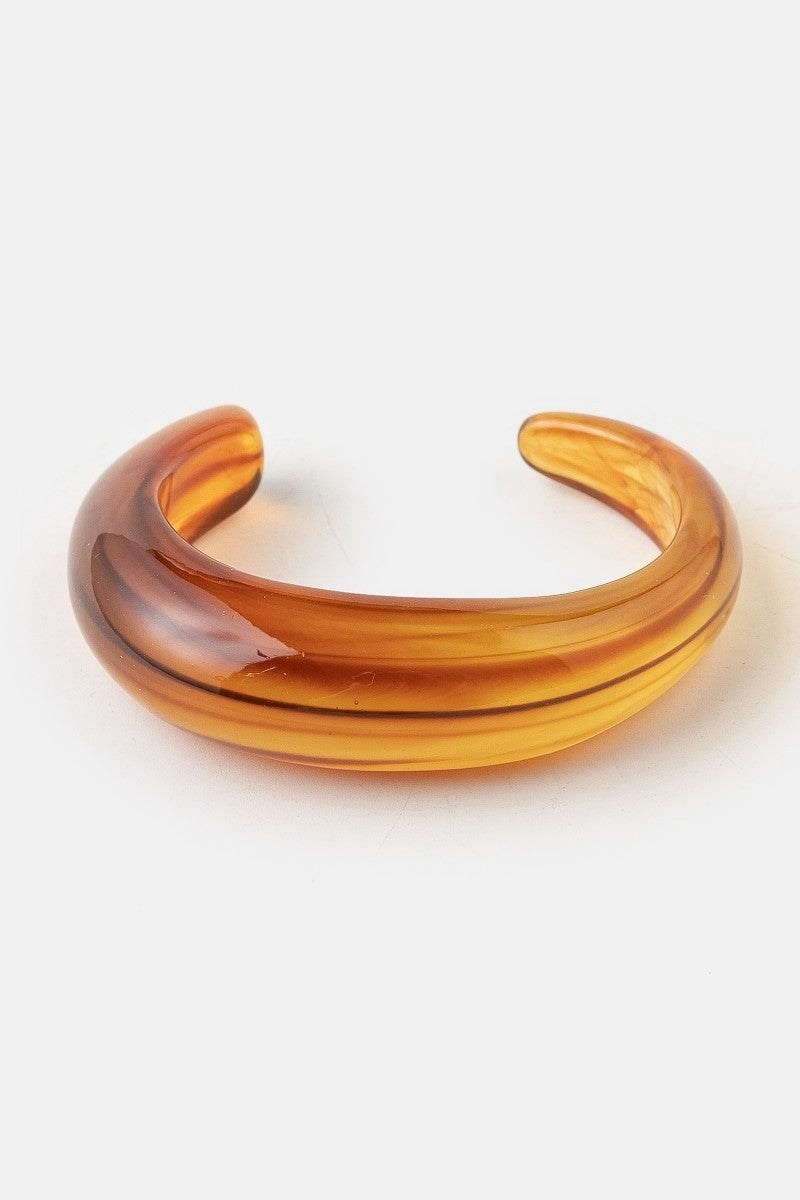 Maya Resin Open Cuff Bangle