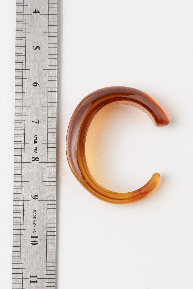 Maya Resin Open Cuff Bangle