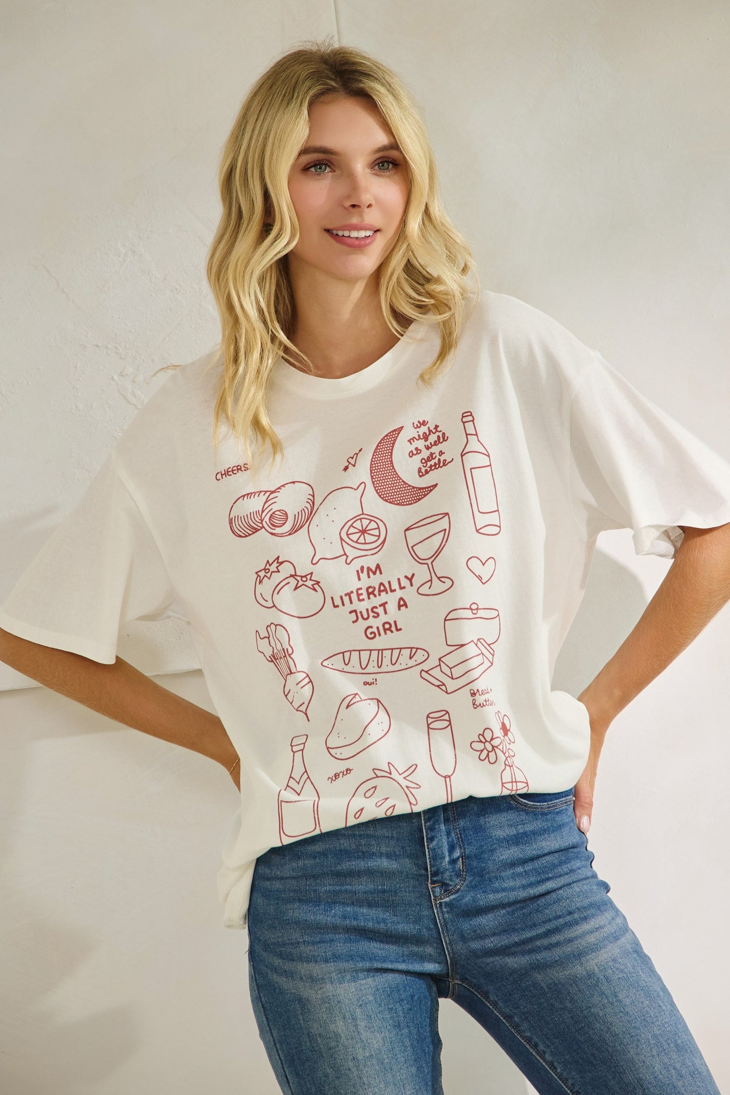 I'm Literally A Girl Graphic Top