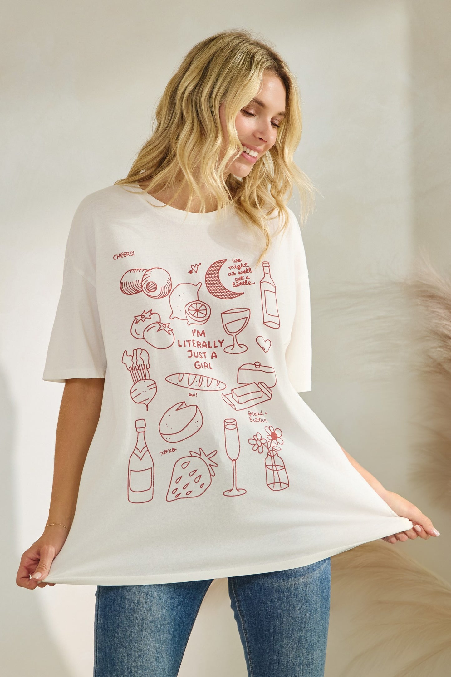 I'm Literally A Girl Graphic Top