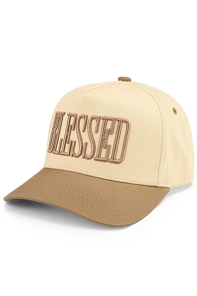 Blessed Embroidered Two Tone Trucker Cap