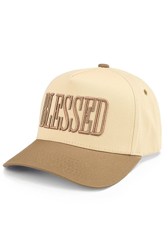 Blessed Embroidered Two Tone Trucker Cap