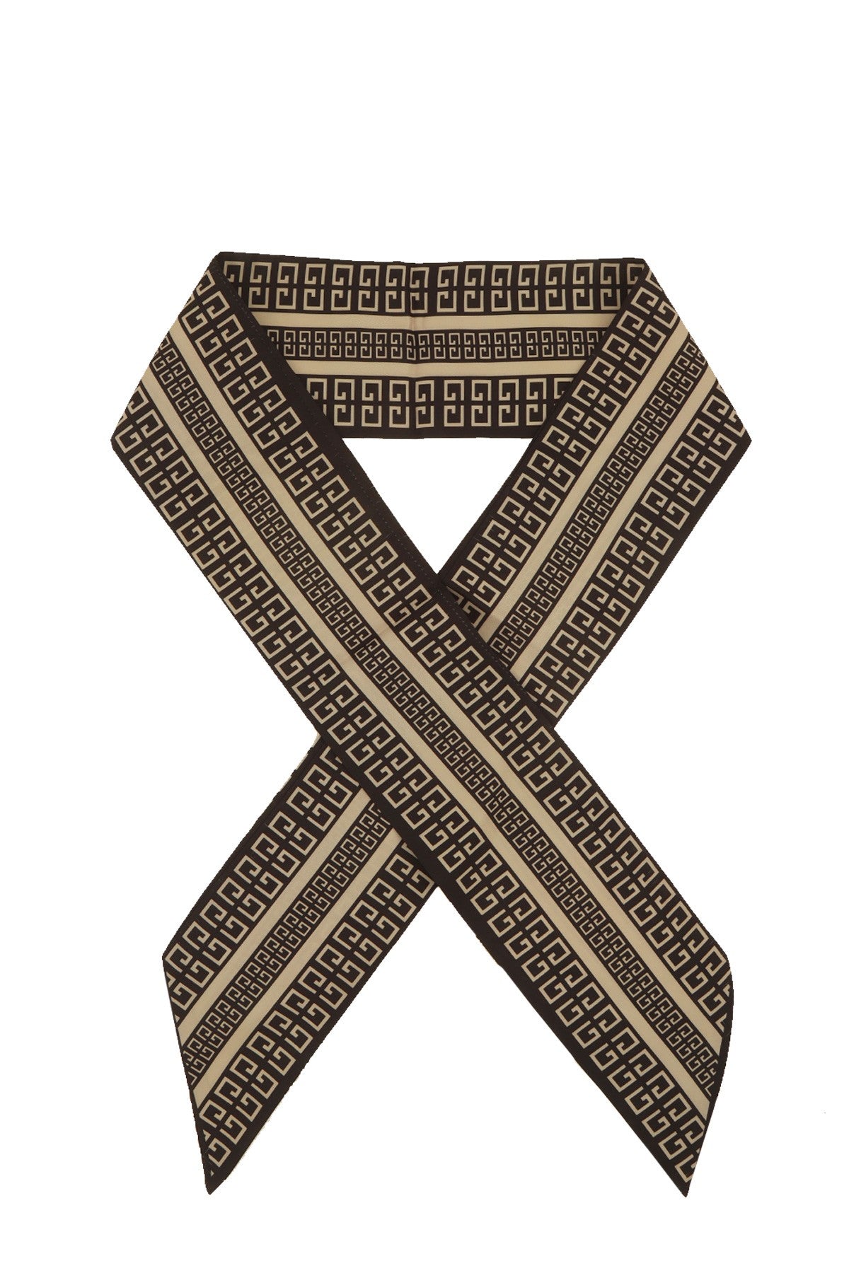 Geometric Skinny Print Scarf