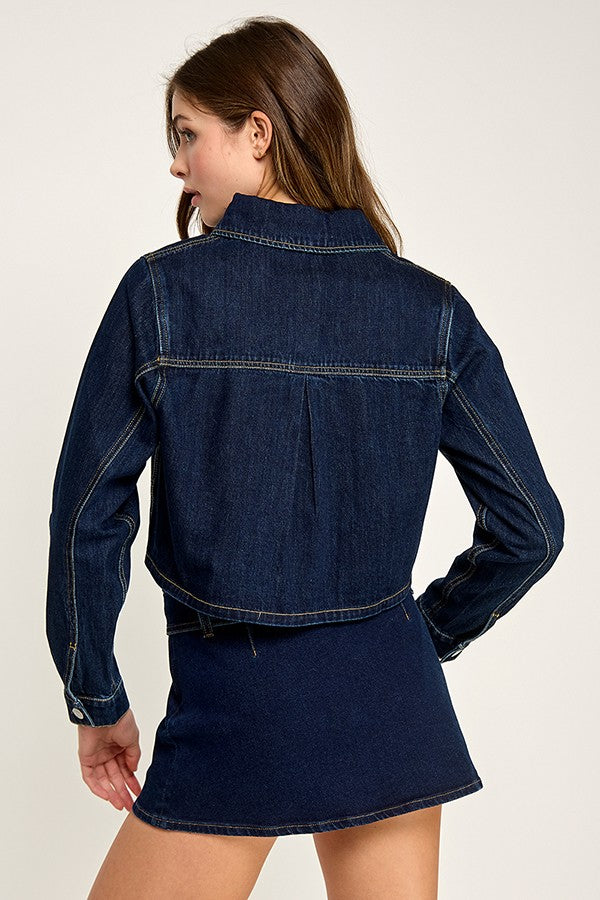 Walking in Paris Cropped Lightweight Jacket