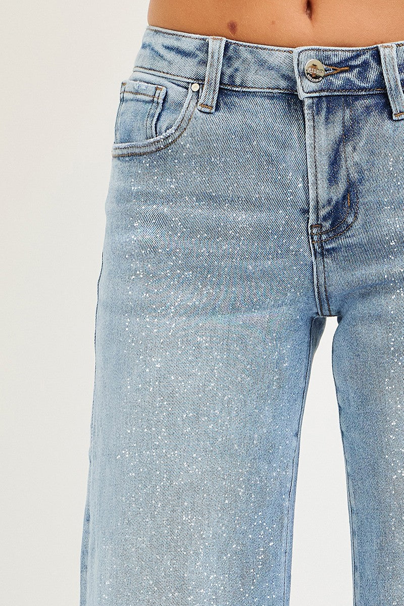 After Party Low Rise Wide Leg Jeans